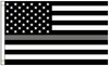 3' x 5' Poly USA Thin SILVER Line American Flag