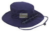 Navy Blue Boonie hat embroidered with a Thin Gold Line Subdued American Flag