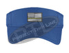 Blue Embroidered Thin Gold Line American Flag Visor