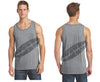 Grey TACTICAL Tattered American FLAG Tank Top