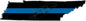 5" Tennessee TN Thin Blue Line State Sticker Decal