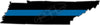 5" Tennessee TN Thin Blue Line State Sticker Decal