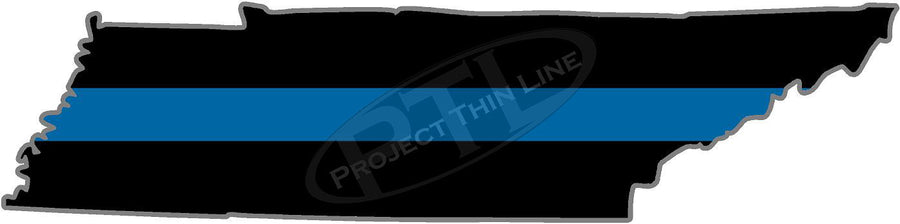 5" Tennessee TN Thin Blue Line State Sticker Decal