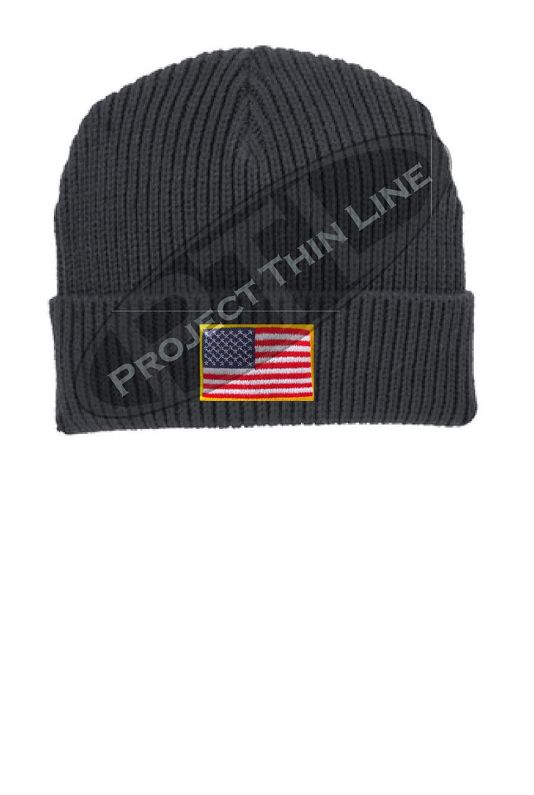 American Flag Winter Watch Hat