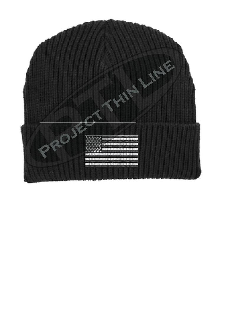 Tactical Subdued American Flag Winter Watch Hat