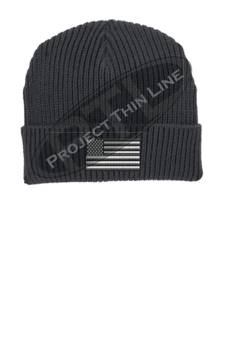 Tactical Subdued American Flag Winter Watch Hat