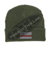 Thin RED Line American Flag Winter Watch Hat