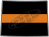 5" Wyoming WY Thin Orange Line Black State Shape Sticker