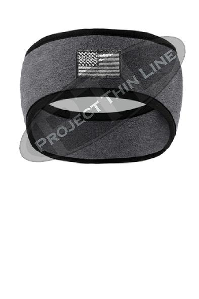 Tactical Subdued American Flag 2 Color Fleece Headband