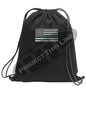 Thin GREEN Line Flag Cinch Sack Backpack