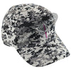 Embroidered Thin PINK Line Skull Digital Camo Hat