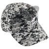 Embroidered Thin SILVER Line Skull Digital Camo Hat