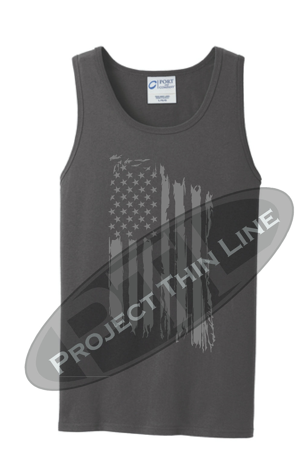 Tattered Tactical - Subdued American Flag Tank Top - FRONT