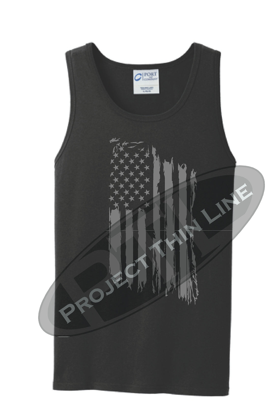 Tattered Tactical - Subdued American Flag Tank Top - FRONT