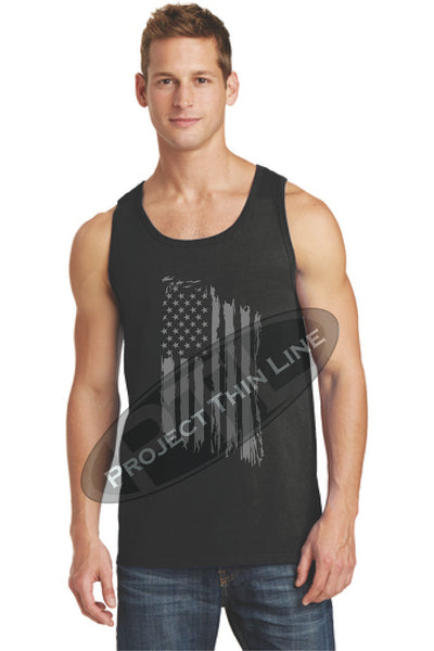 Tattered Tactical - Subdued American Flag Tank Top - FRONT