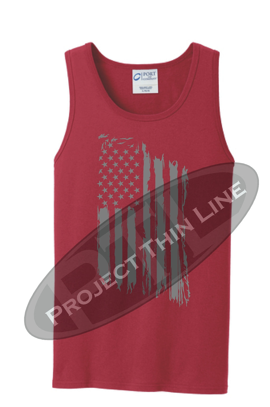 Tattered Tactical - Subdued American Flag Tank Top - FRONT
