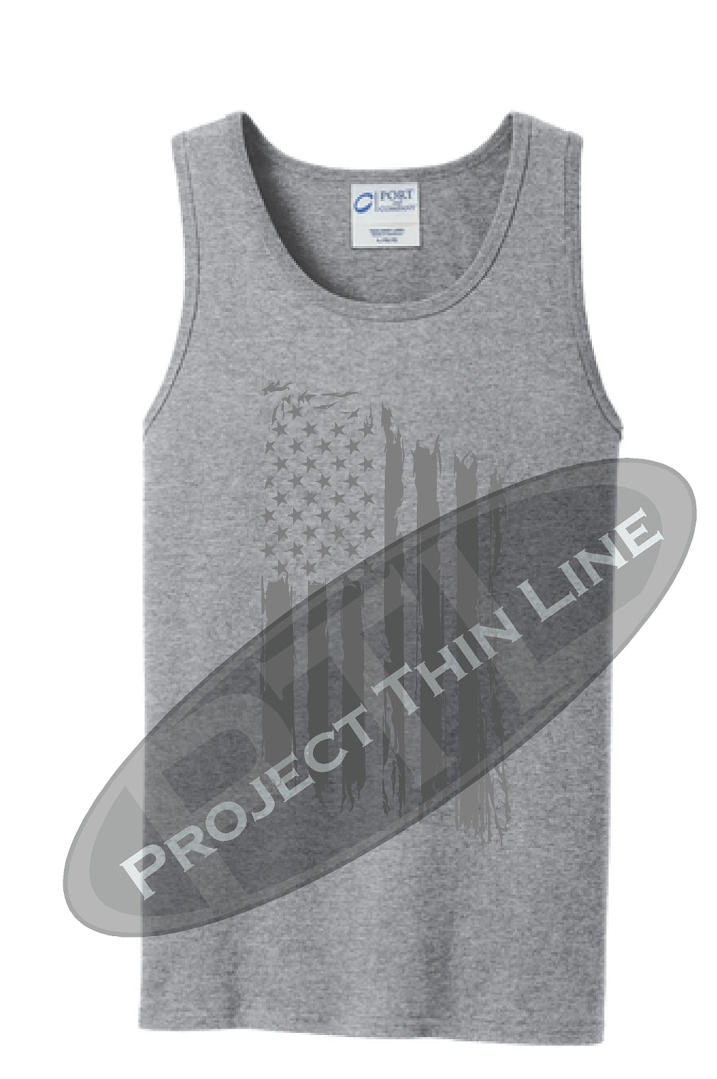 Tattered Tactical - Subdued American Flag Tank Top - FRONT