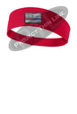 RED Thin Blue / Red Line American Flag Moisture Wicking Competitor Headband