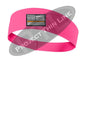 Pink Thin Orange Line American Flag Moisture Wicking Competitor Headband