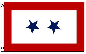 3' x 5' Poly 2 Blue Star Service Flag