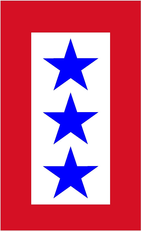 5"-  3 Service Star Flag Sticker