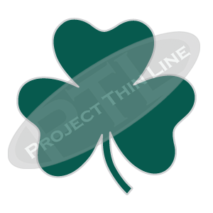 Green Shamrock shaped Lapel Pin