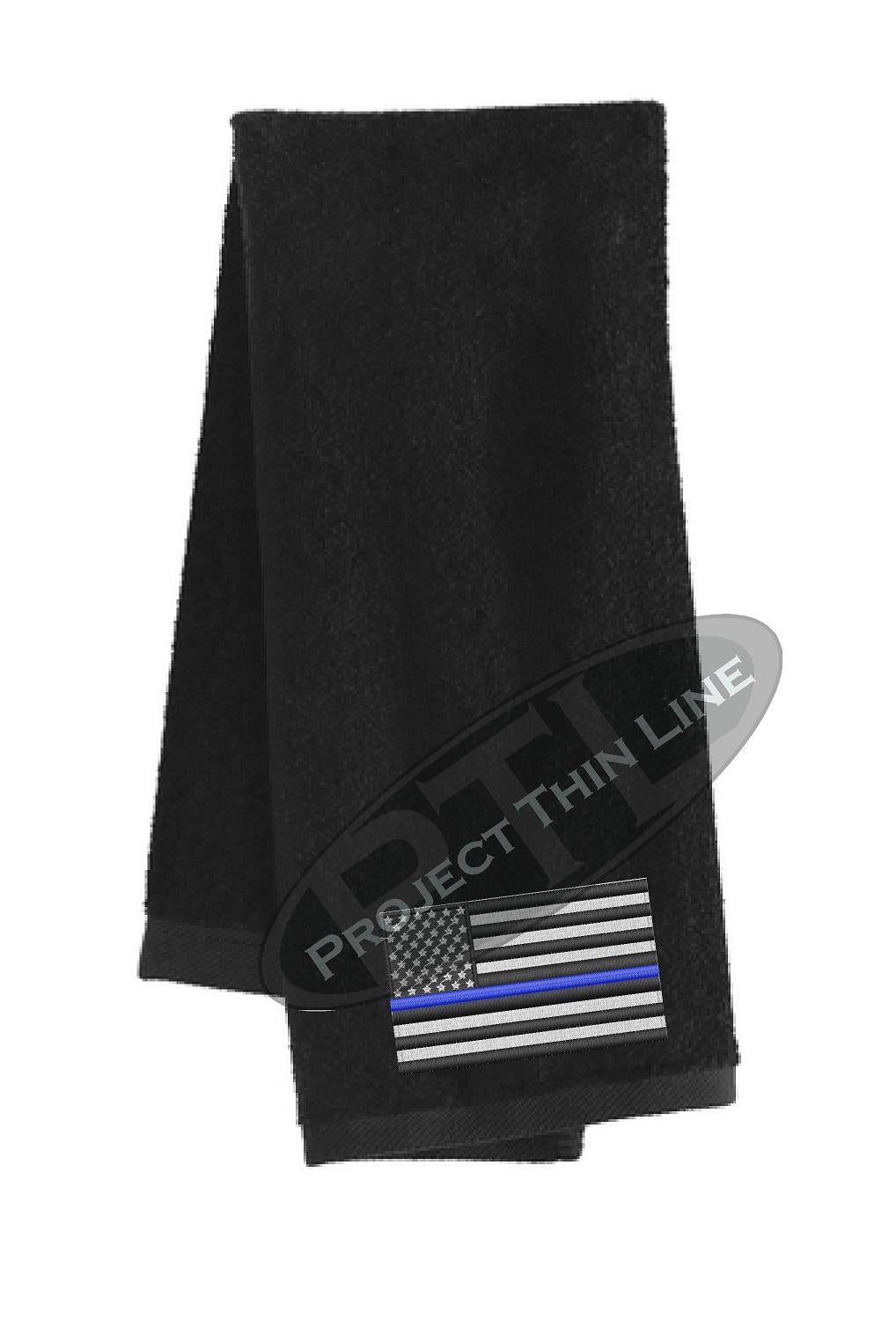 Thin BLUE Line Flag Workout Gym Towel