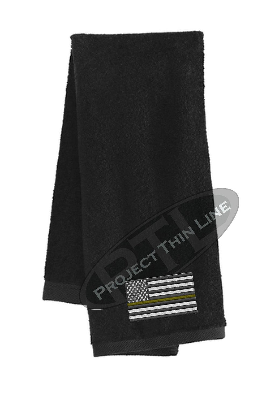Thin GOLD Line Flag Workout Gym Towel