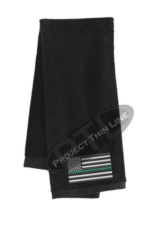 Thin GREEN Line Flag Workout Gym Towel