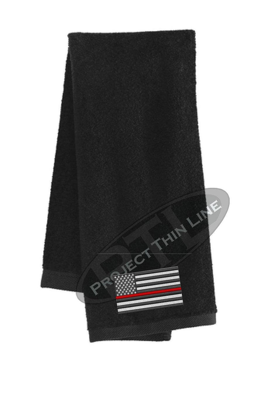 Thin RED Line Flag Workout Gym Towel